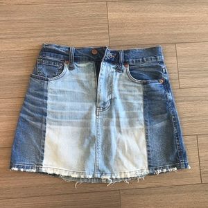 Madewell denim jean skirt